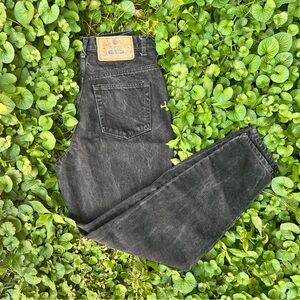 Vintage 1980’s GITANO black distressed high rise mom jeans